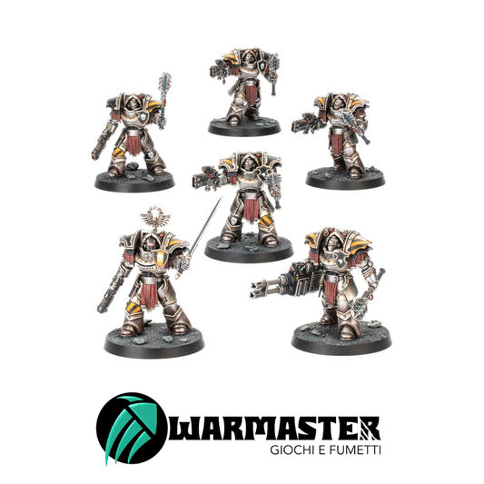 Cataphractii Terminators con Combi-bolters and Power Fists