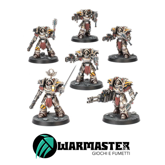 Horus Heresy Cataphractii Terminators with Volkite Chargers and Power Mauls