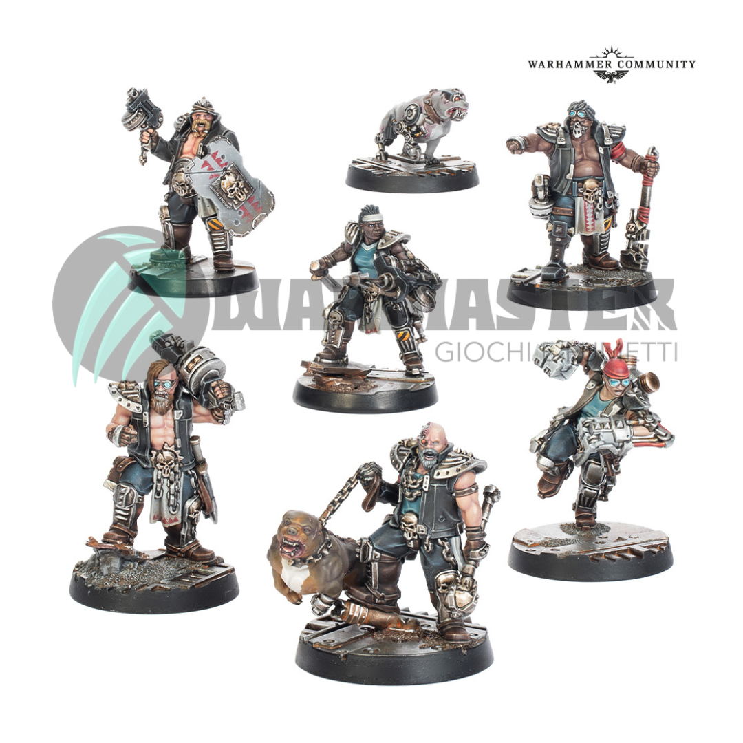 Necromunda House Orlock Road Sergeants & Cyber-Mastiffs