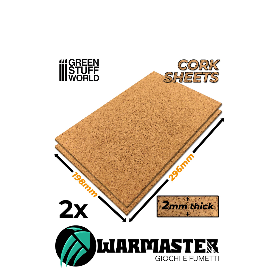 Green Stuff World -Pannelli di Sughero 2 mm