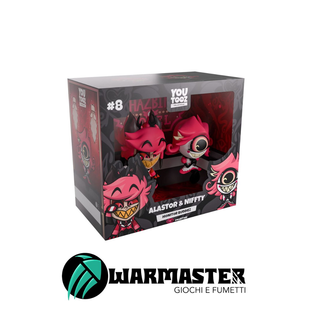Hazbin Hotel Vinyl Figures Alastor & Niffty Monitor Buddiez