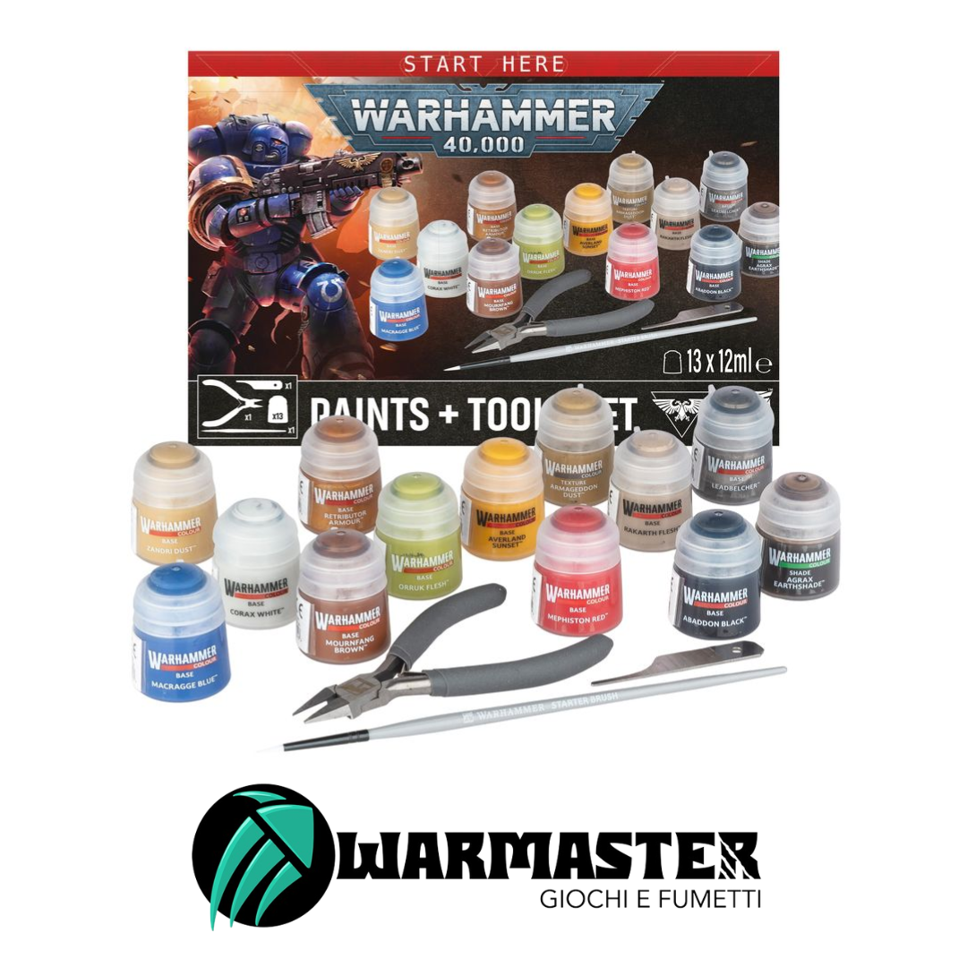 Warhammer 40,000: Set Colori + Attrezzi