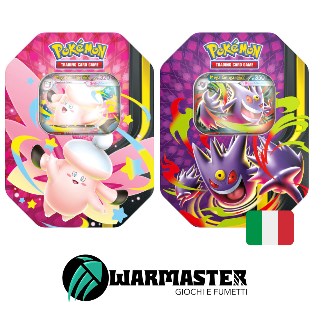 Pokemon Tin Mega Clefairy - Mega Gengar ITA