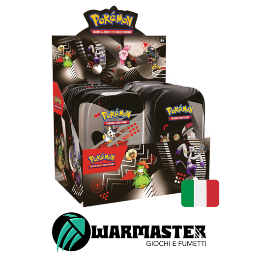 Pokemon Mini Tin Unima Luce Nera Fuoco Bianco