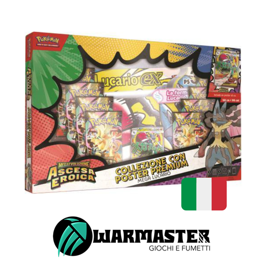 Collezione Ascesa Eroica con Poster Premium Mega Lucario