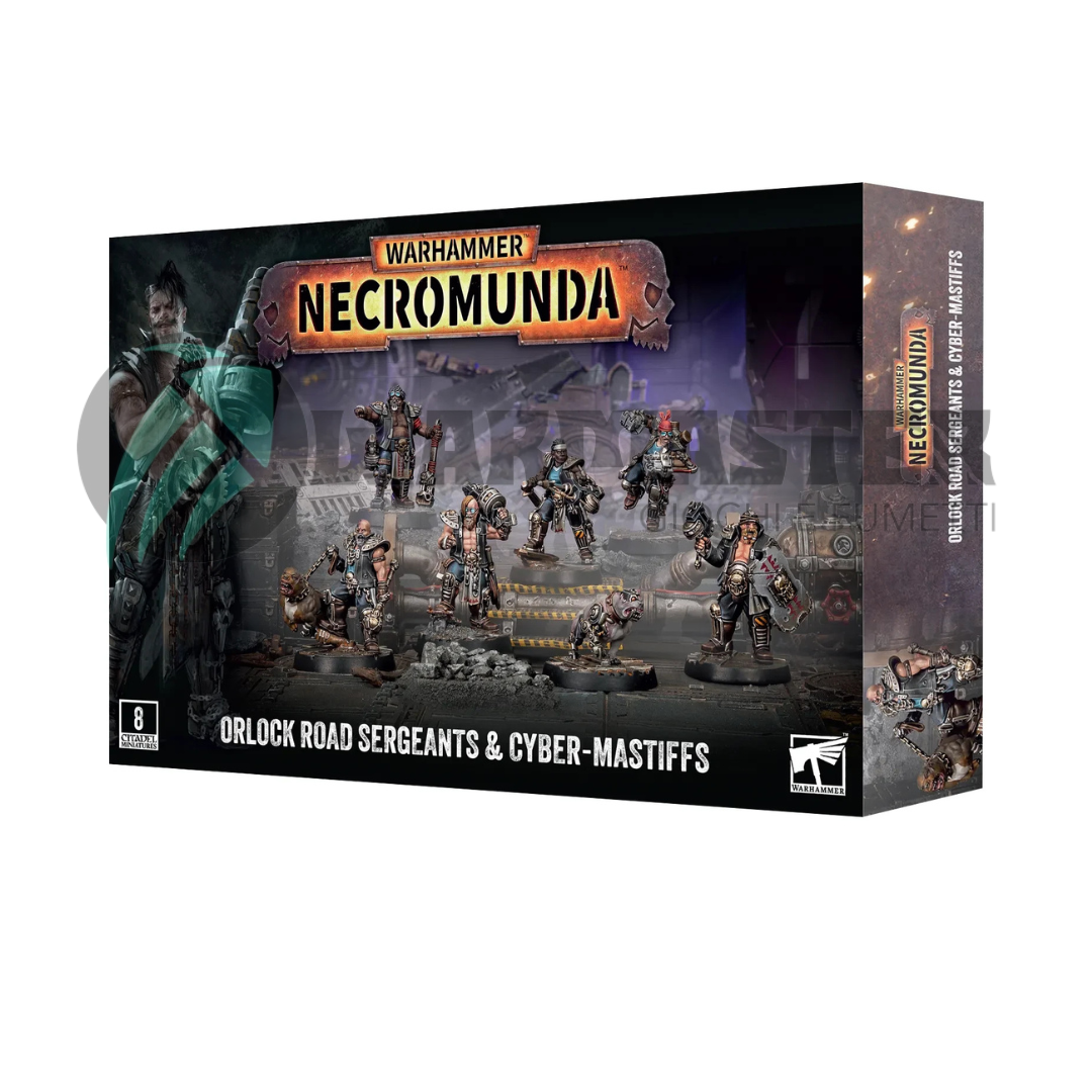 Necromunda House Orlock Road Sergeants & Cyber-Mastiffs