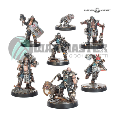 Necromunda House Orlock Road Sergeants & Cyber-Mastiffs