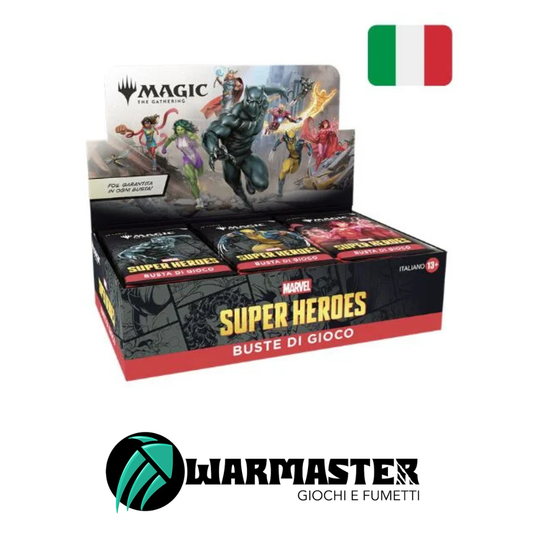 Marvel Super Heroes Box Buste di Gioco ITA Magic the Gathering (30 Bustine)