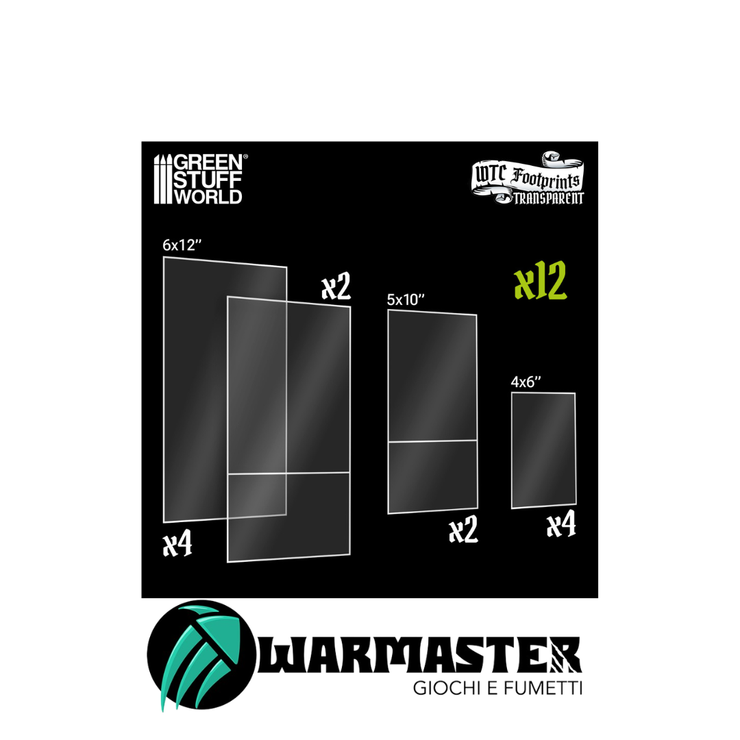 Green Stuff World - Glasspack Footprints Base per Wh40k compatibilie