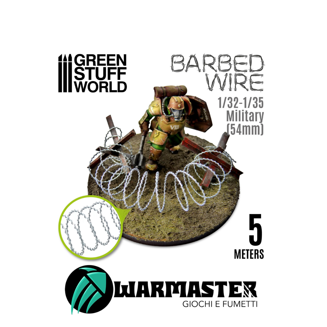 Green Stuff World Filo spinato - 1/32-1/35 Militare (54mm)