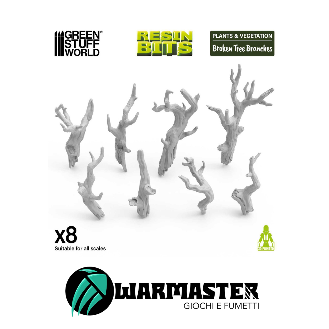 Green Stuff World Rami di alberi spezzati 1:72-1:48-1:35