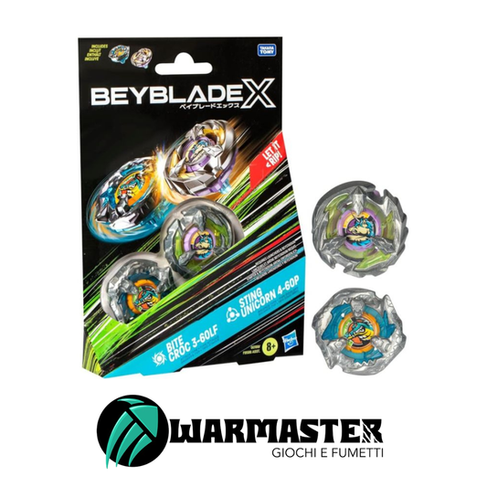 BEYBLADE X – Dual Pack - Bite Croc / Sting Unicorn